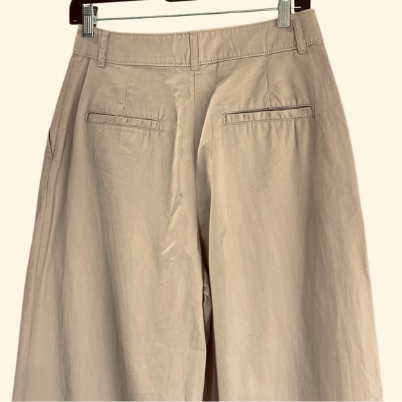 LOFT NWT Women's Poplin Wide Leg Pants - Khaki - Size 0P - Picture 5 of 9
